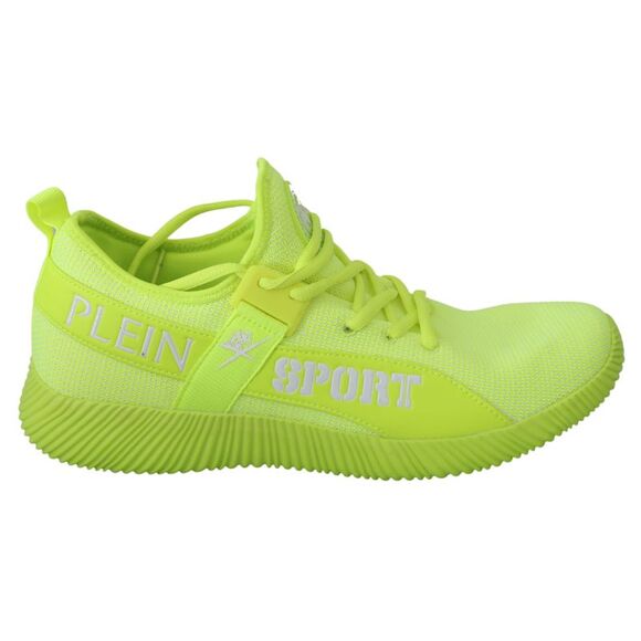 Philipp Plein Green CARTER Logo Hi-Top Sneakers Men's Shoes
